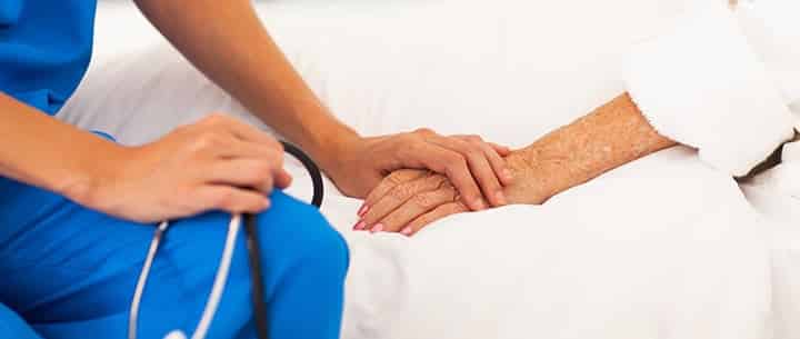 doctor comforting patient