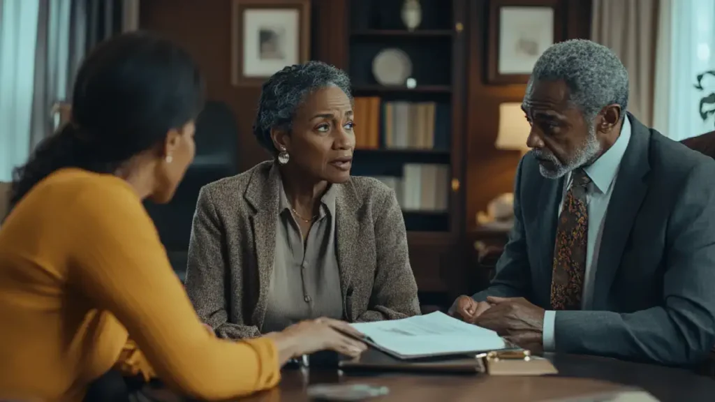 Family consults attorney about mesothelioma settlements.