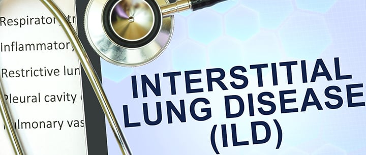 Interstitial lung disease written on tablet