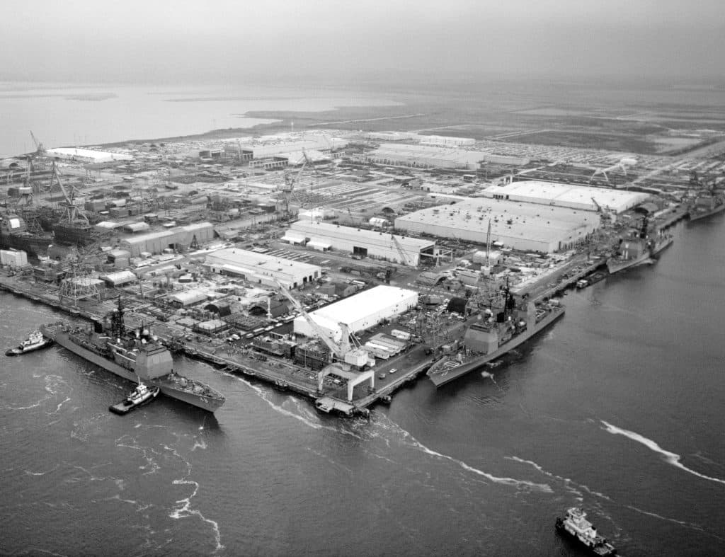 Ingalls Shipbuilding aerial view