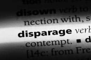 disparagement