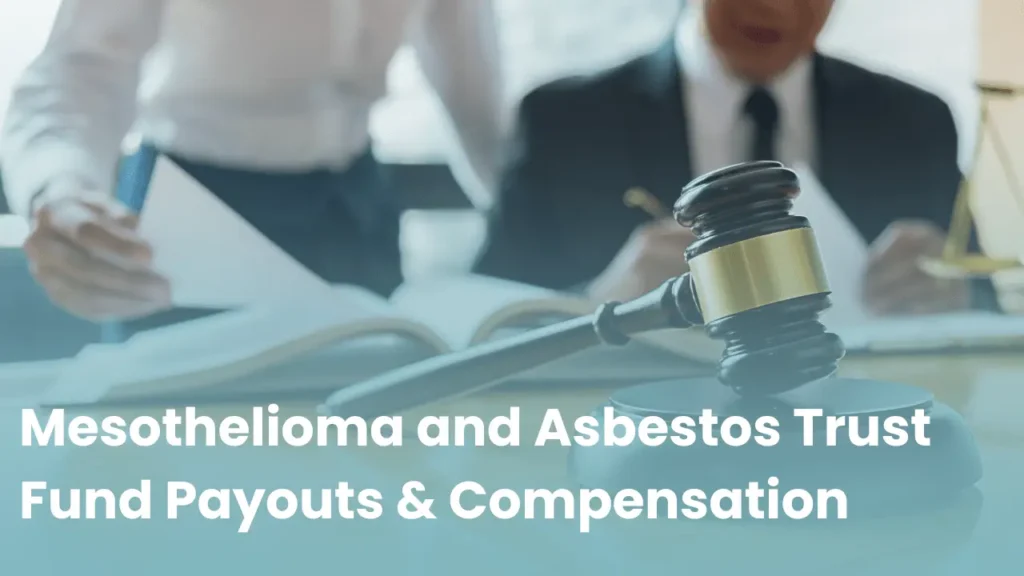 Gavel representing legal action for mesothelioma and asbestos trust fund claims